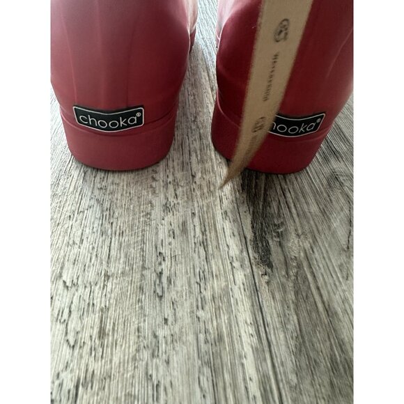 Chooka Crimson Rubber Pull On Waterproof Atlas Shortie Rain Boots Size 8M - Picture 6 of 12